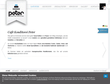 Tablet Screenshot of cafe-peter.com